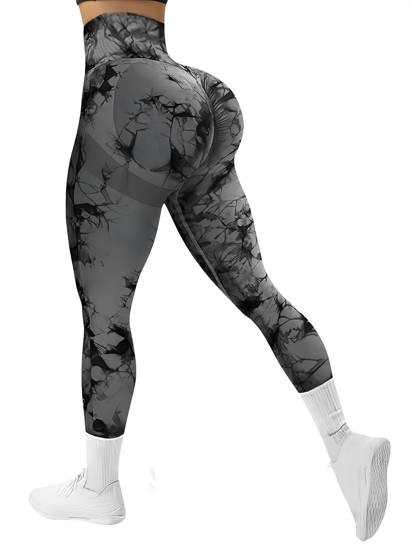 Women's Tie Dye Capri Leggings For Workout Outfits