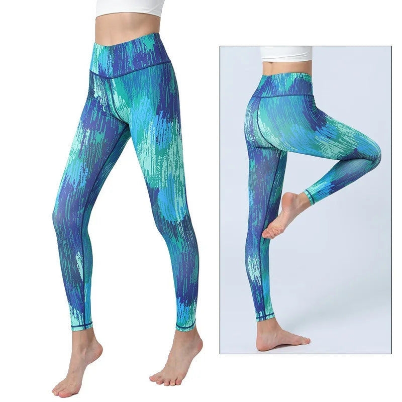 Women's Printed High-Waist Workout Leggings