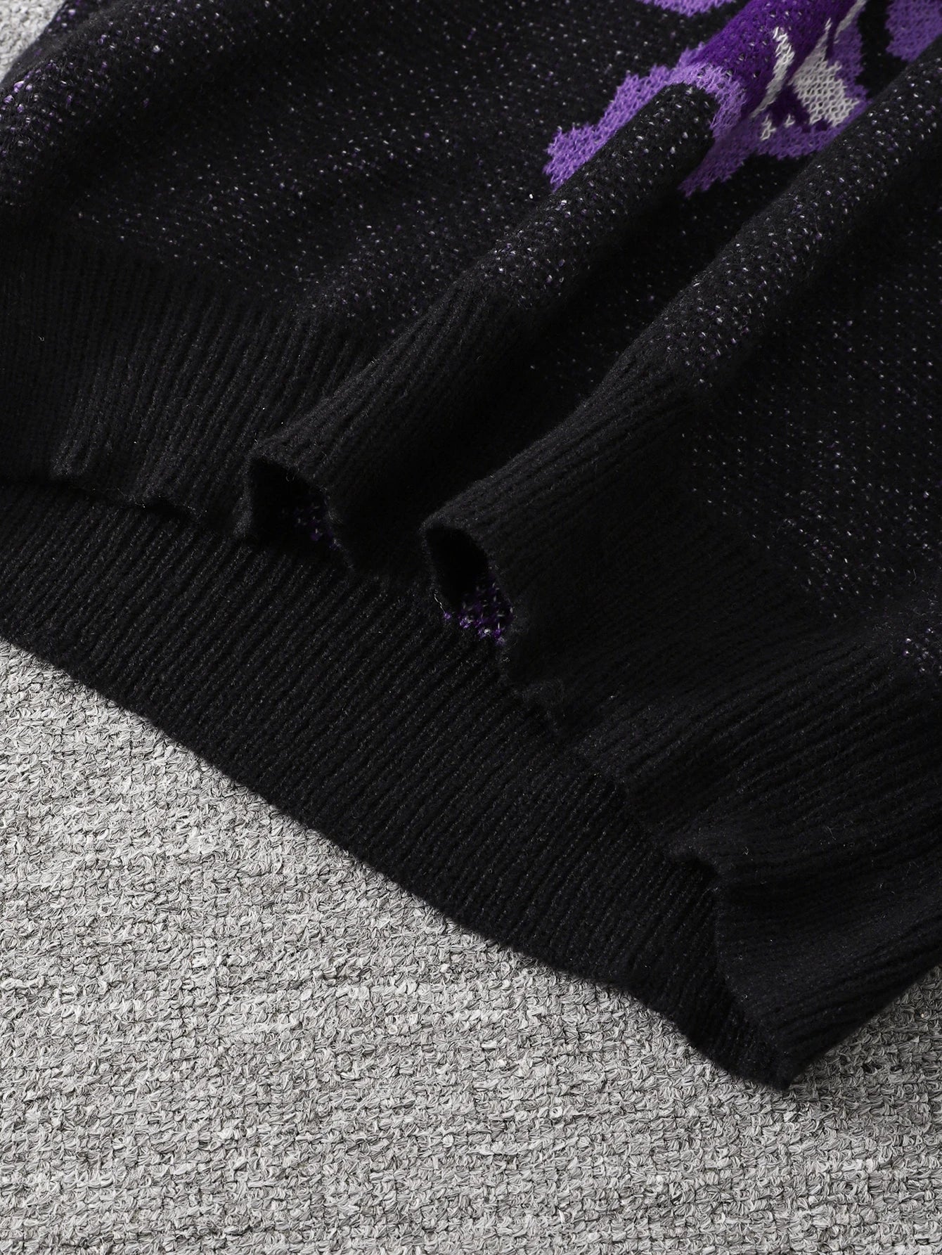 Men's Skeleton Graphic Crew Neck Knit Sweater