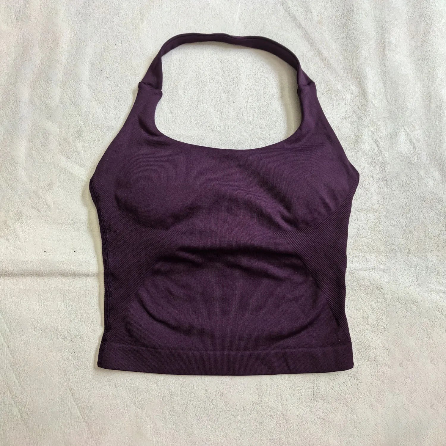 Women's Halter Neck Longline Fitted Tank Top For Workout Outfits