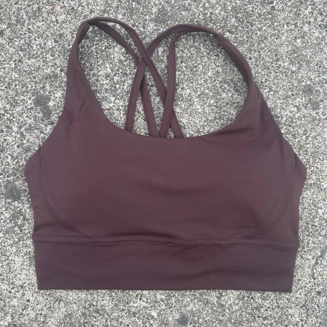 Women's Thin Strap Cross Back Sports Bra