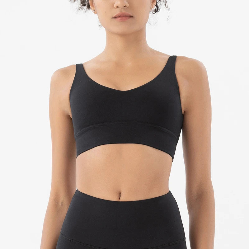 Women's Scoop Neck Racerback Sports Bra