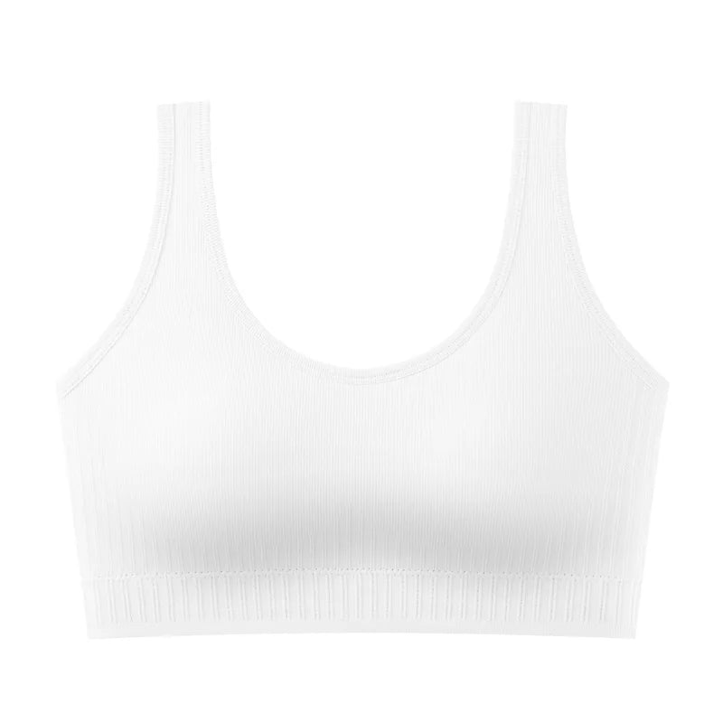 Women's Ribbed Scoop Neck Cropped Tank Top
