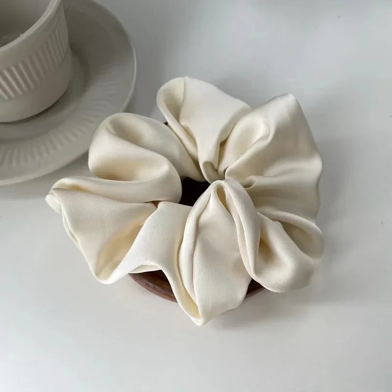Fabric Scrunchie Elastic Hair Band for Ponytail and Bun Styling