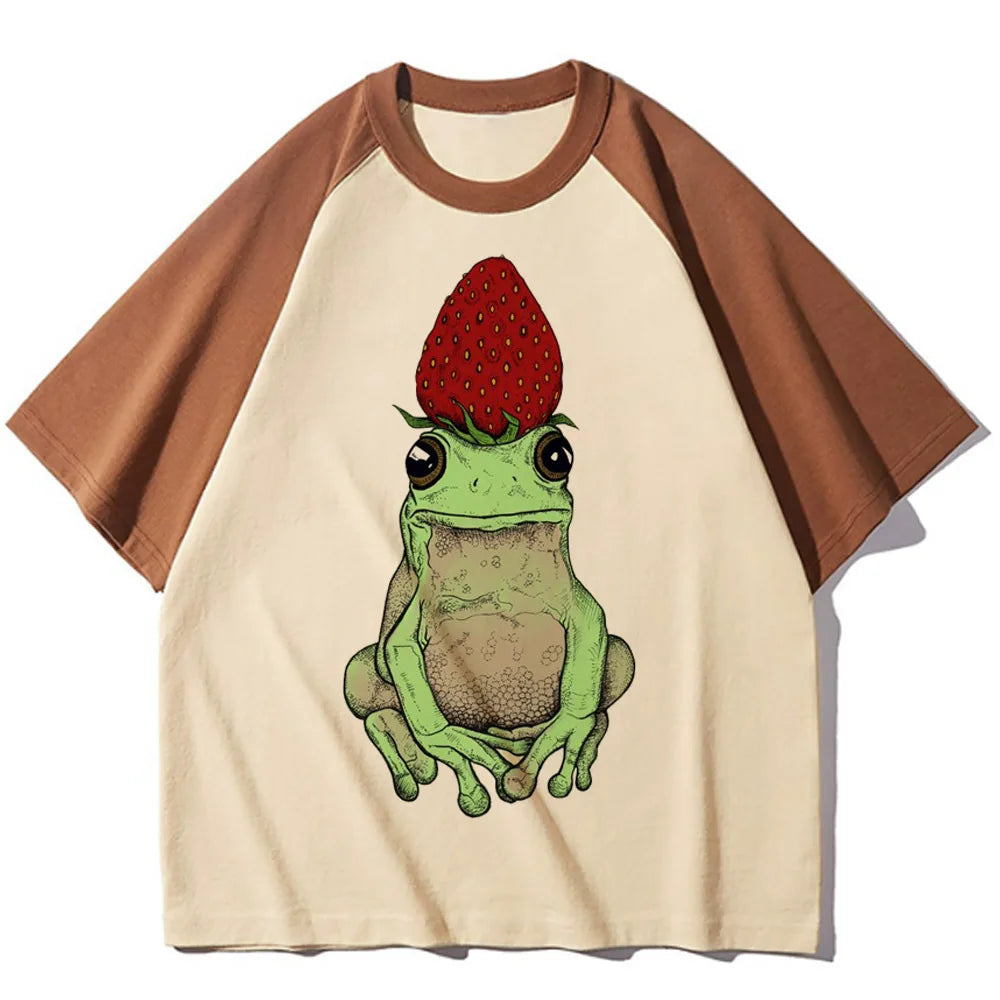 Strawberry Graphic Raglan Short-Sleeve T-Shirt