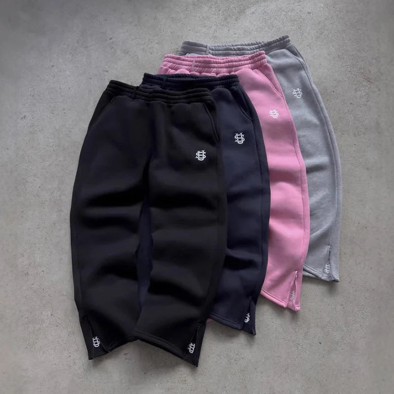 Full Length Loose Fit Casual Streetwear Drawstring Pants