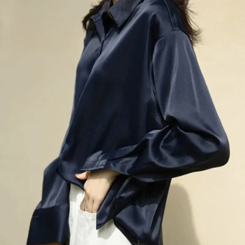 Women's Collared Long Sleeve Shirt