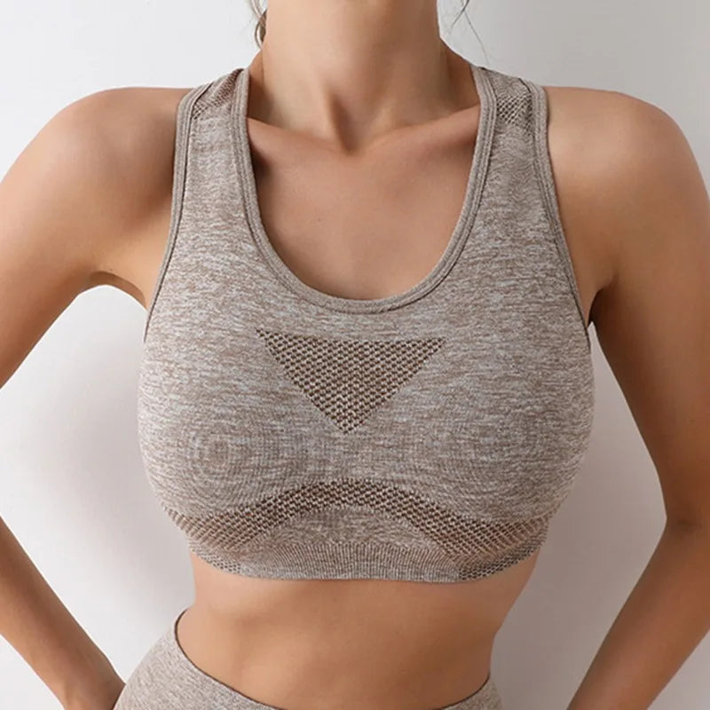 Women's Racerback Bra And Shorts Yoga Set For Workout Outfits