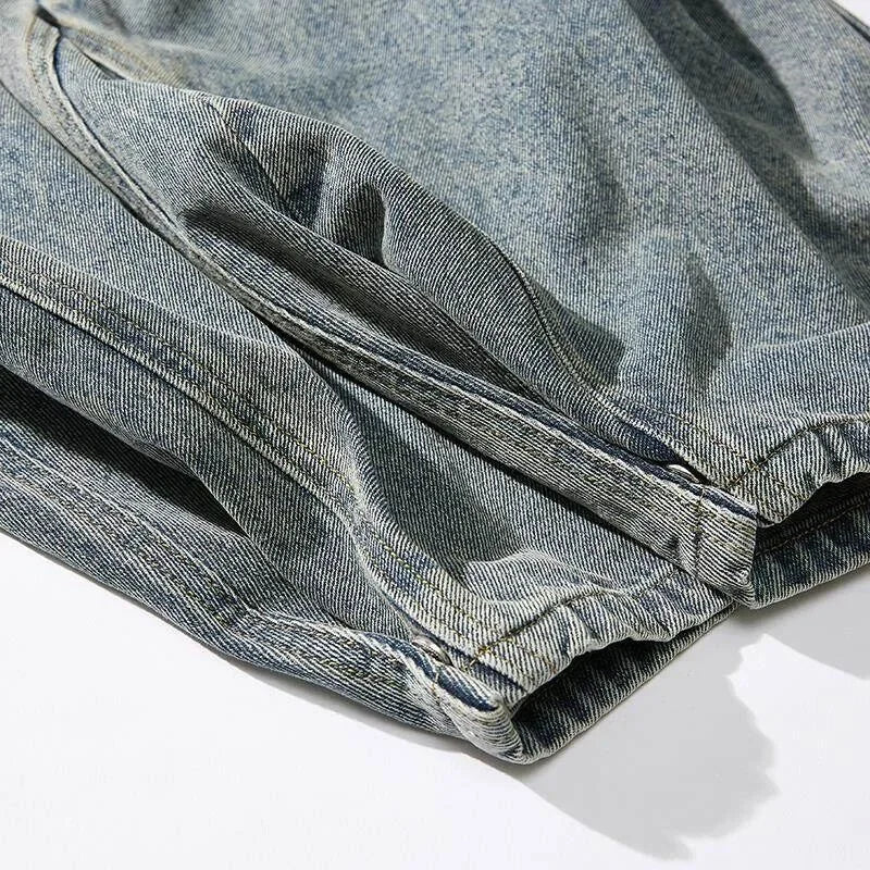 Men's Wide Leg Denim Jeans for Casual Everyday Wear