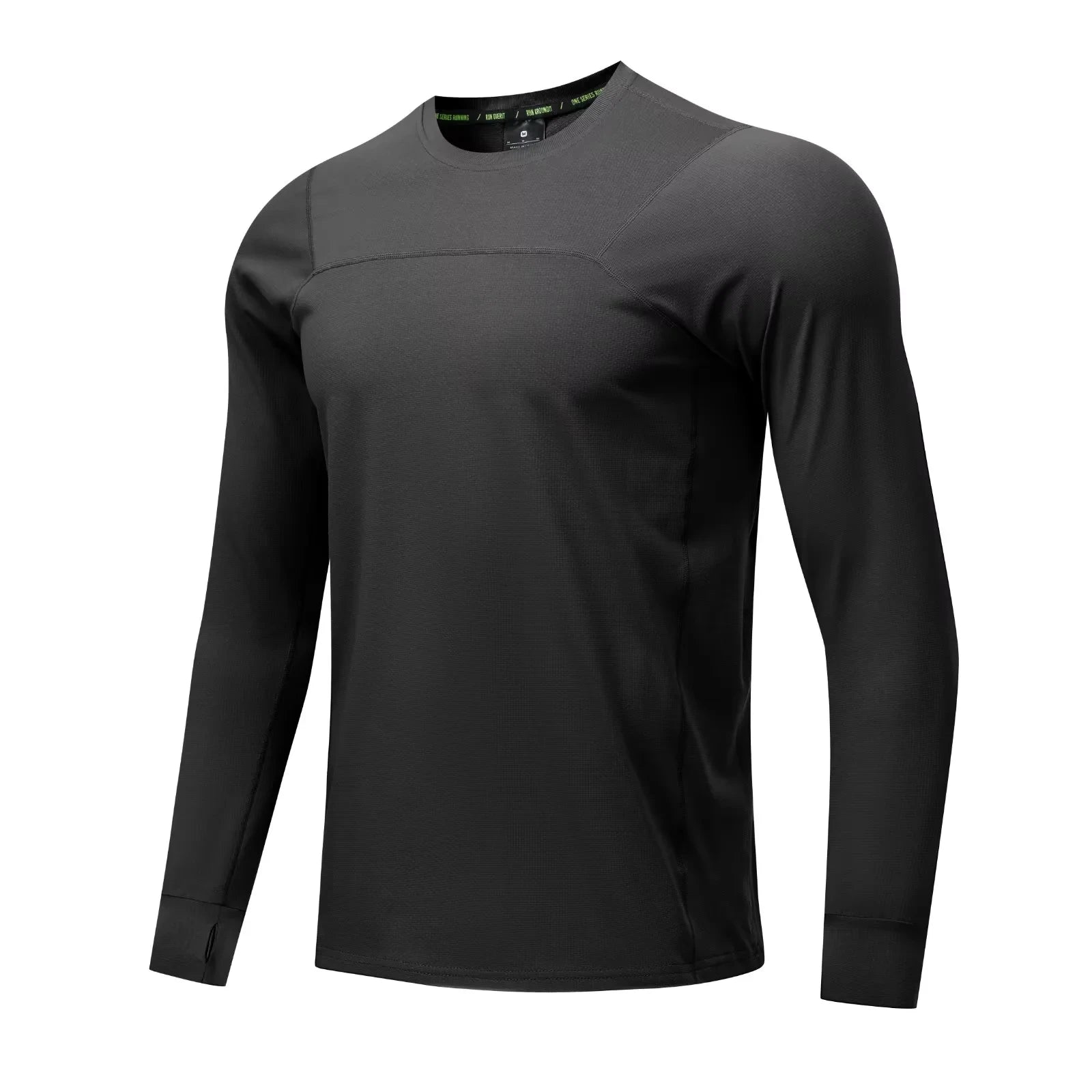Crew Neck Long Sleeve Running Sports T Shirt Top