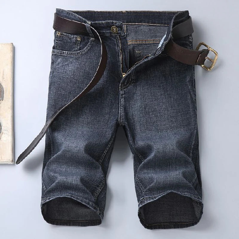 Men's Straight Cut Denim Shorts for Casual Everyday Wear