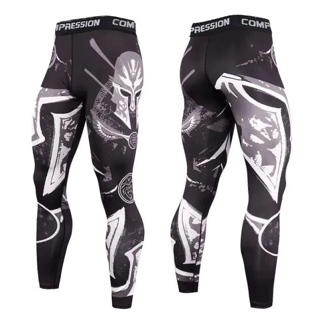 Men's Fitted Elastic Waist Training Leggings For Everyday Wear