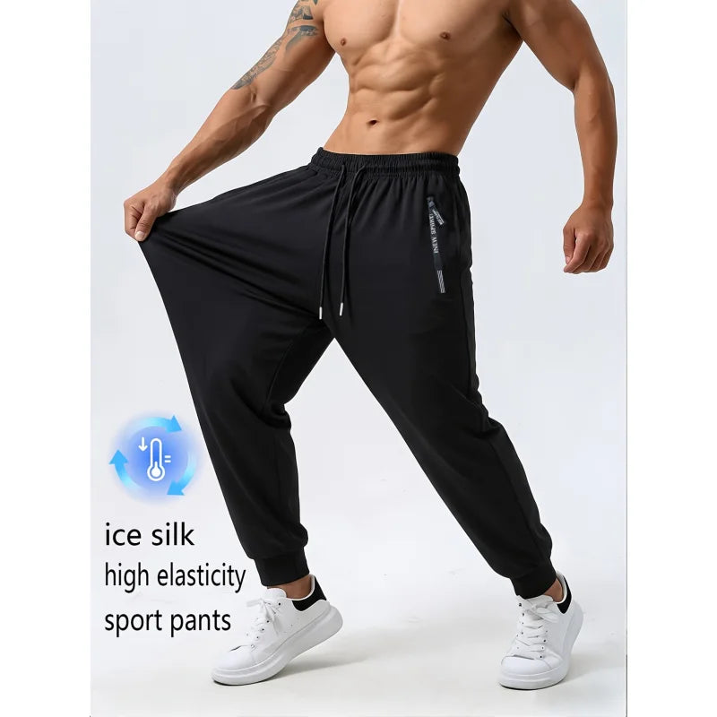 Men's Elastic Waist Casual Pants For Everyday Wear