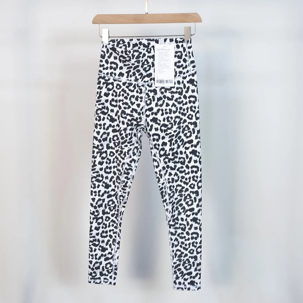 Women's Leopard Print Full Length Leggings For Workout Outfits