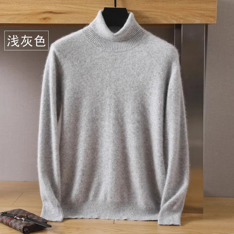 Men's Turtleneck Long Sleeve Knit Sweater