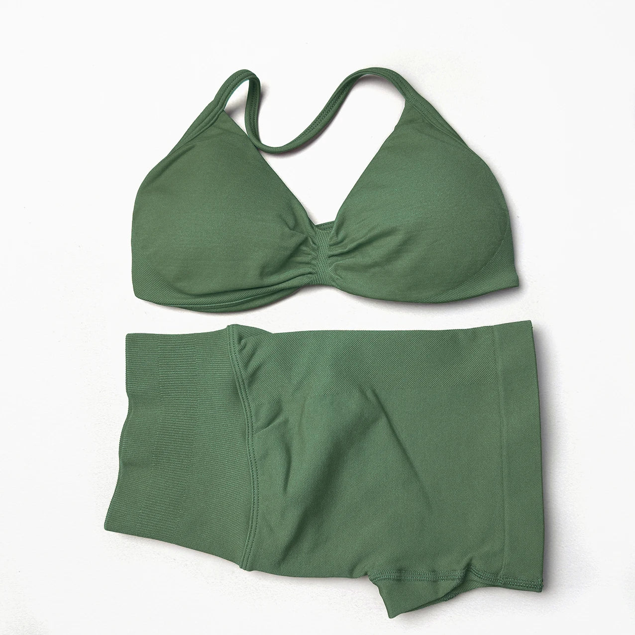 Women's Halter Bra And Shorts Yoga Set For Workout Outfits