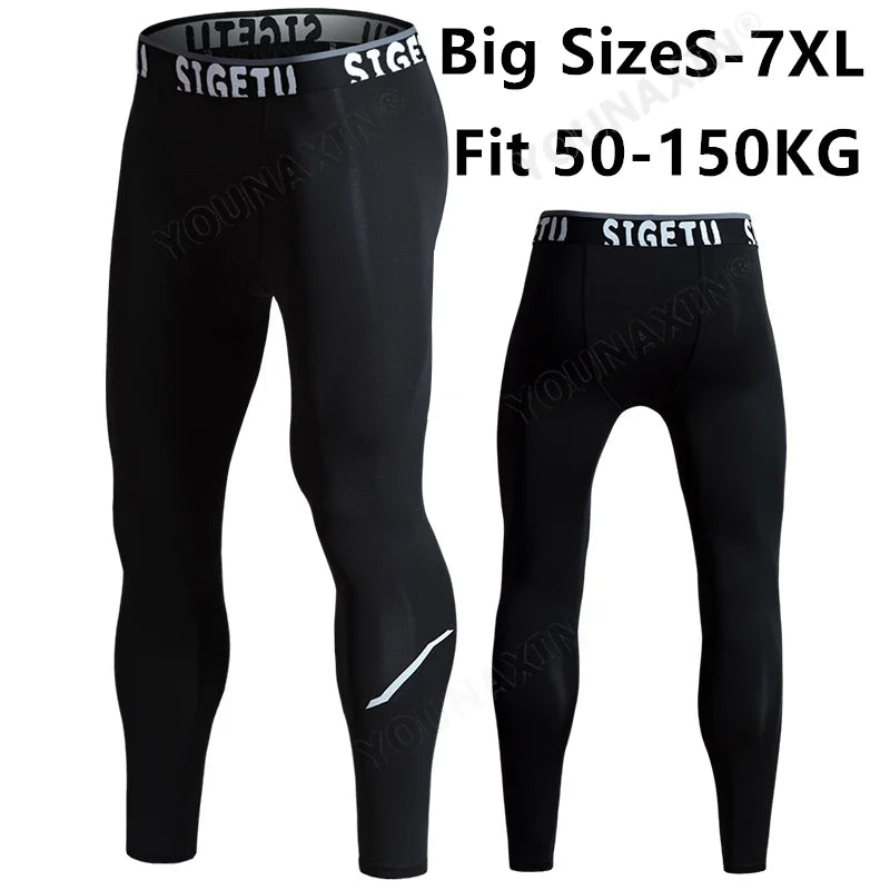 Men's Fitted Training Leggings for Gym and Running