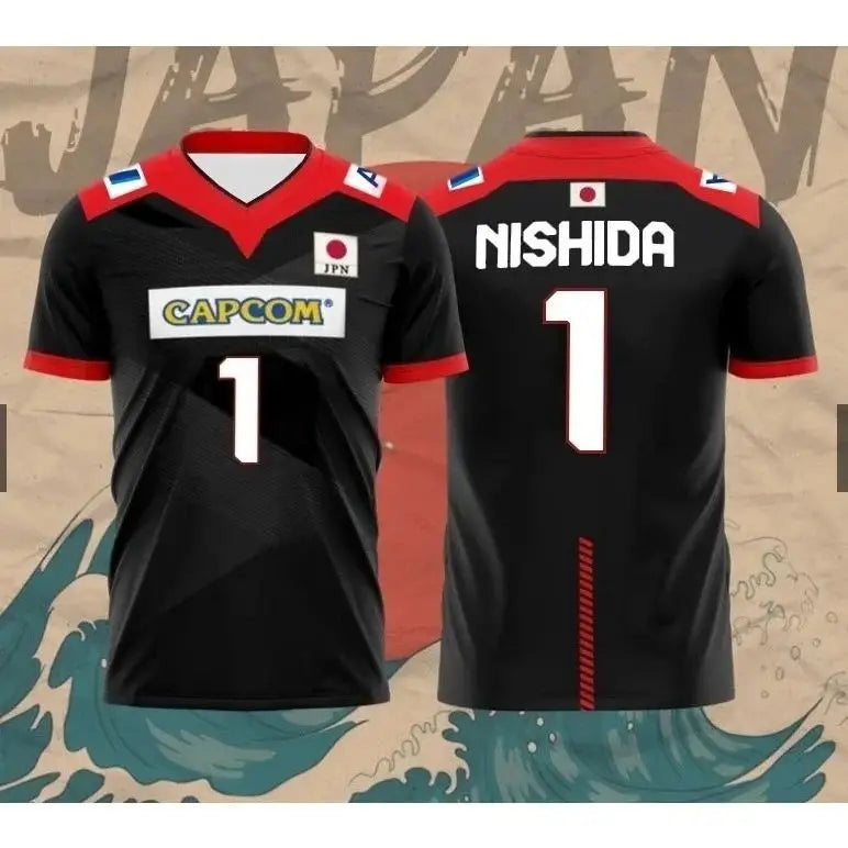 Japan Number One Volleyball Short Sleeve Jersey For Sports Outfits