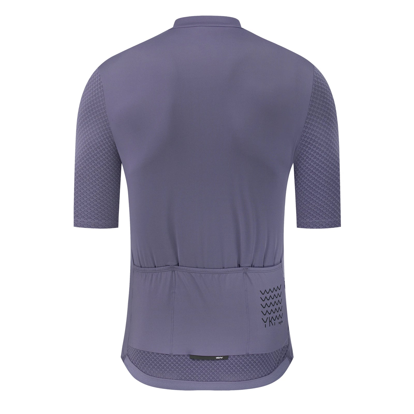 Men's Short Sleeve Full-Zip Cycling Jersey with Rear Storage Pockets