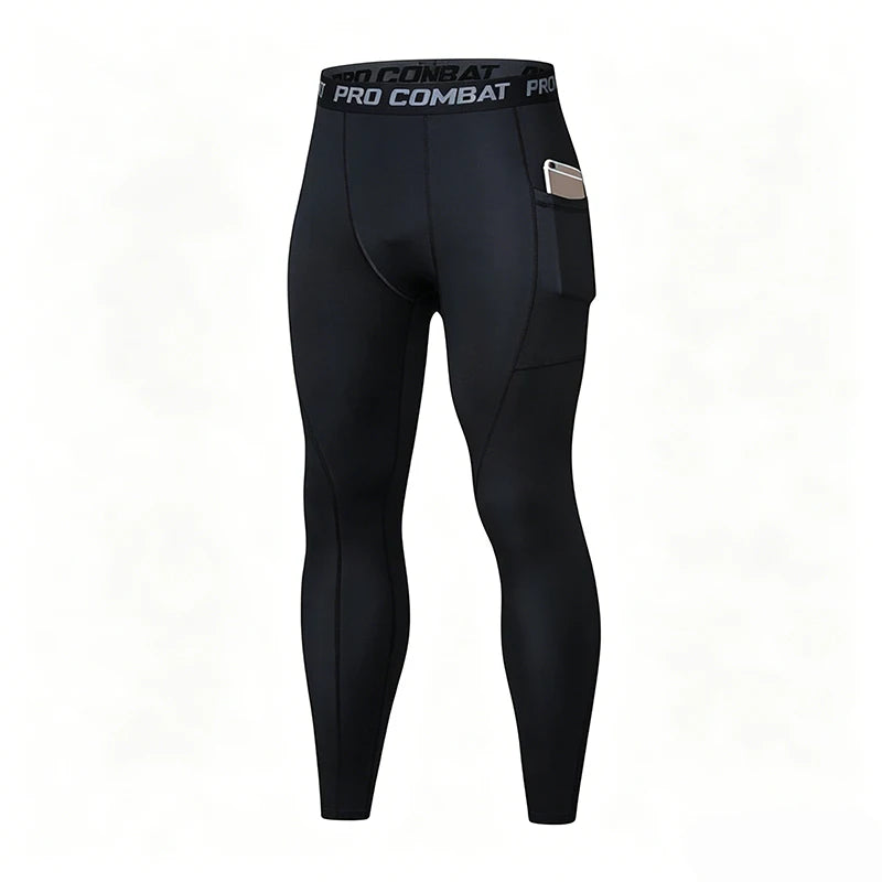Men's Pocket Training Leggings for Gym and Running