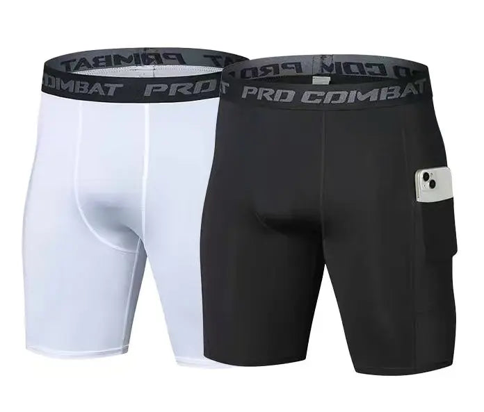 Men's Fitted Training Shorts for Gym and Running