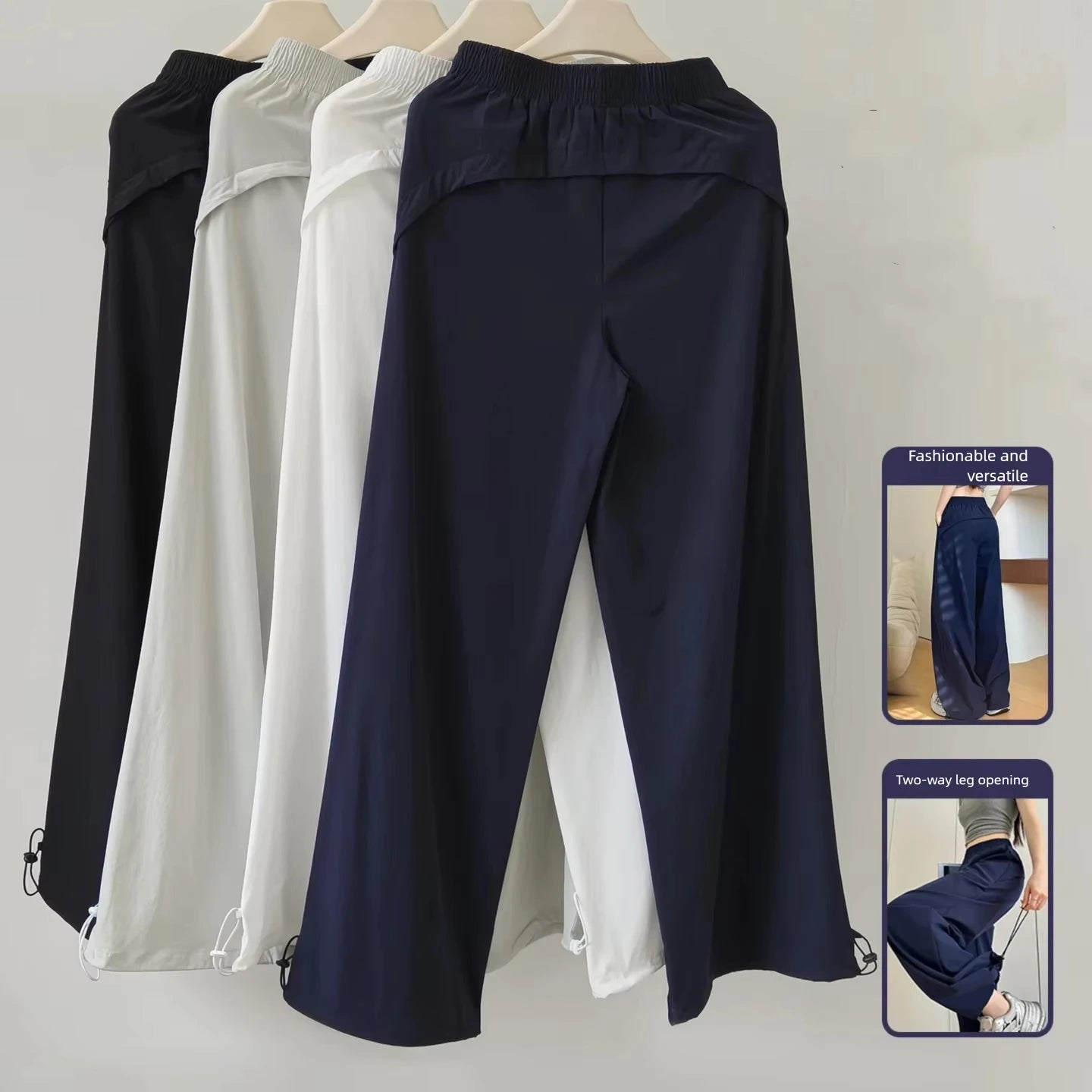 Women's High Waist Wide Leg Pants for Dance and Casual Activewear