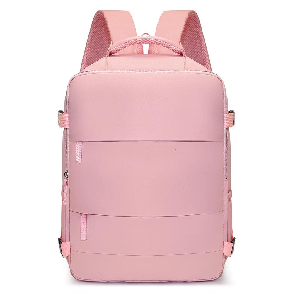 Short Trip Travel Backpack with Rectangular Shape and Laptop Compartment Design
