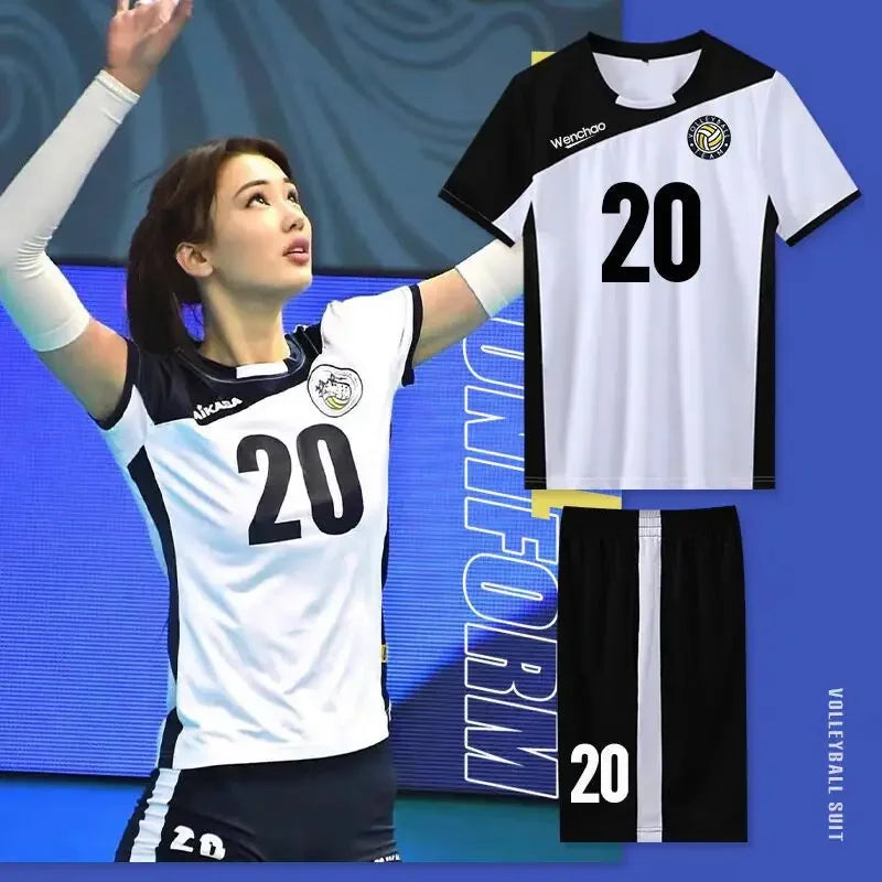Volleyball Shirt And Shorts Two Piece Sports Clothing Set