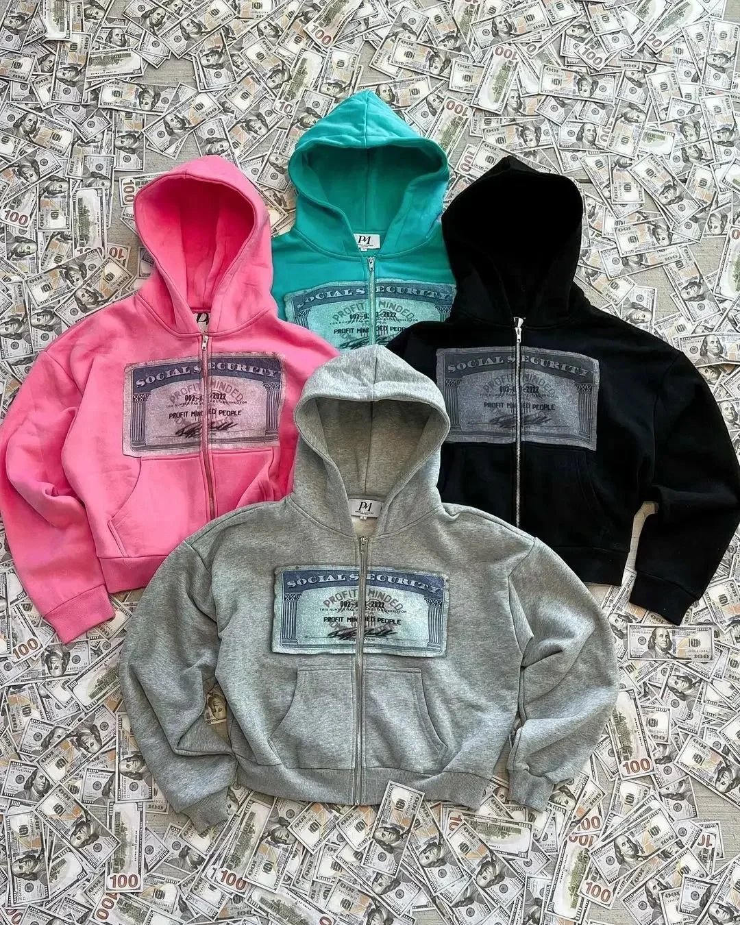 Graphic Long Sleeve Full Zip Casual Hoodie for Layering