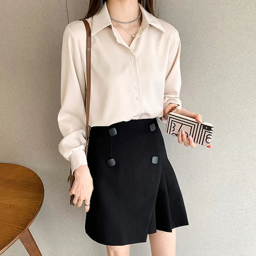 Women's Collared Long Sleeve Shirt