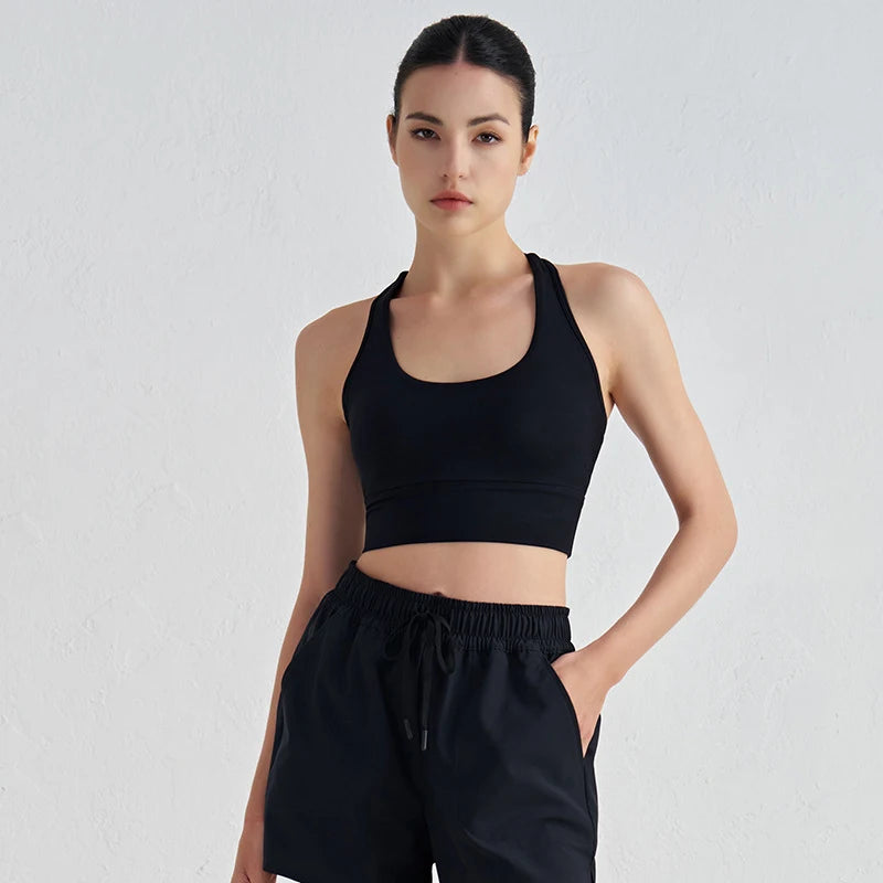 Women's Ribbed Racerback Cropped Tank Top