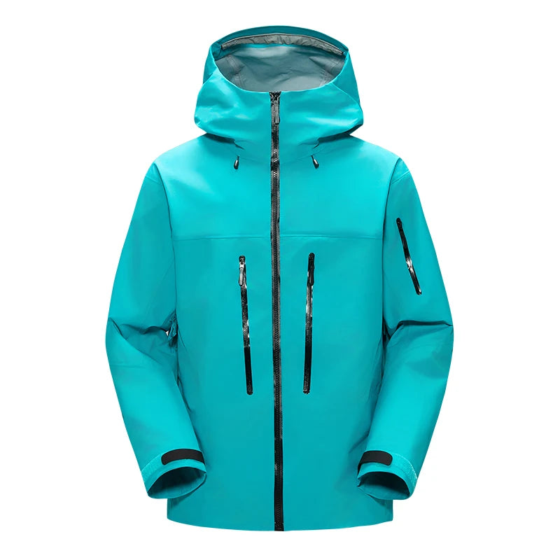 Men's Colour Block Hooded Zip Front Jacket