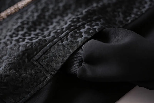 Jackets For Women Beaded Jacquard Short Coat Autumn Straight Things Female Overcoat 4XL