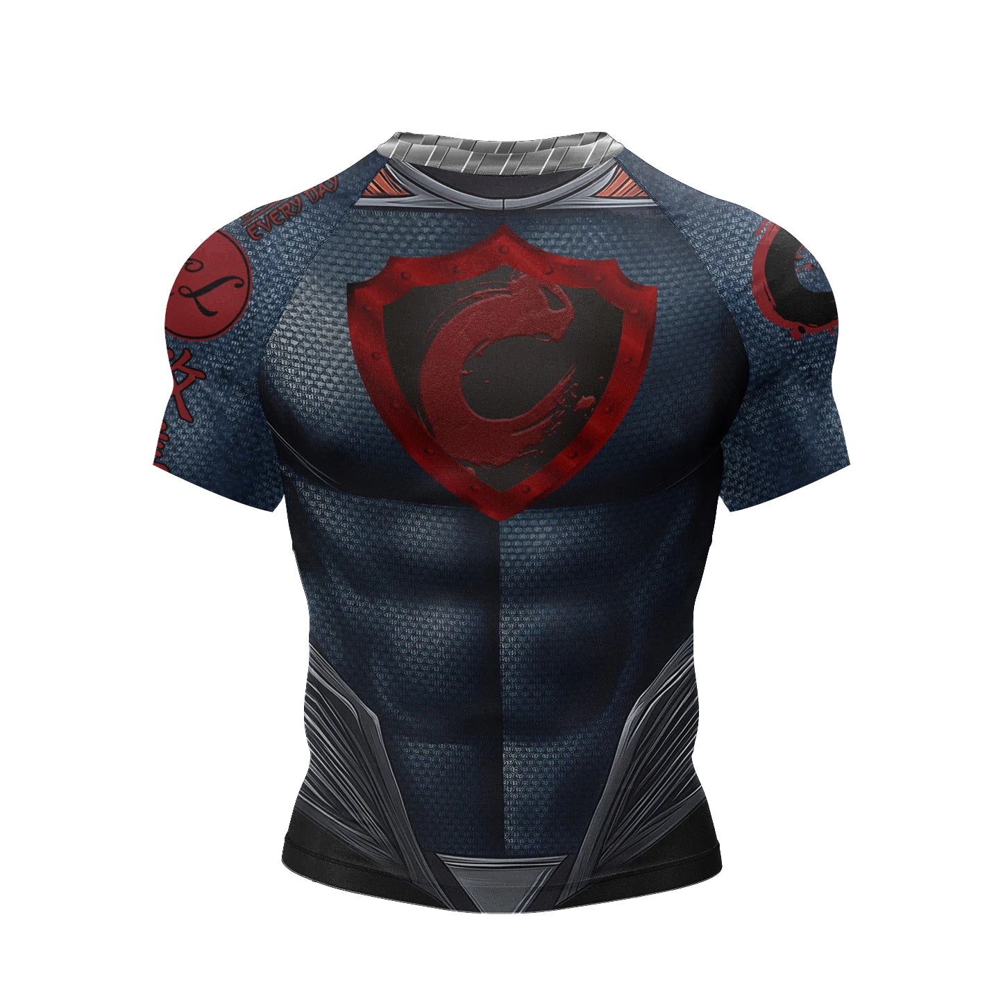 Robot Graphic Compression Short Sleeve T-shirt For Sports Outfits