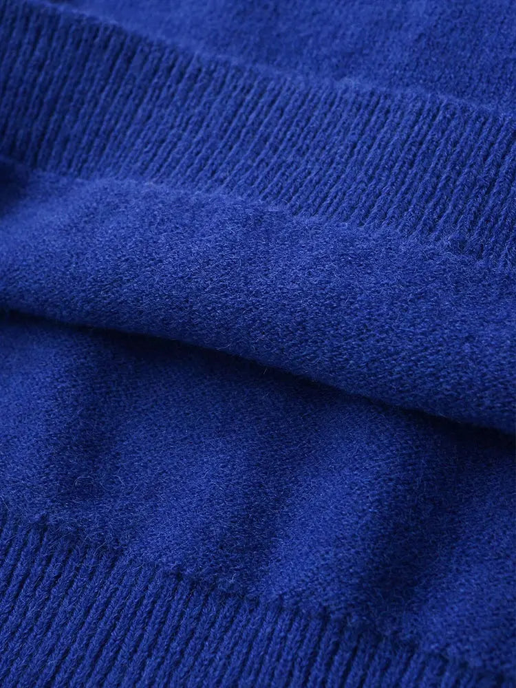 Women's Mock Neck Batwing Sleeve Sweater Casual Knit Layer