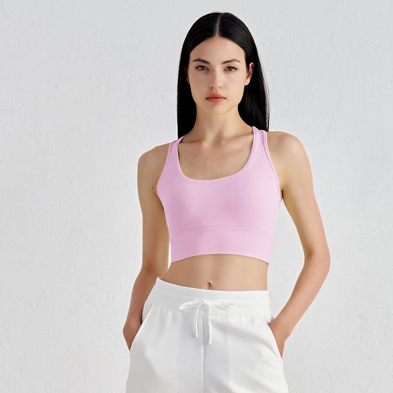Women's Ribbed Racerback Cropped Tank Top
