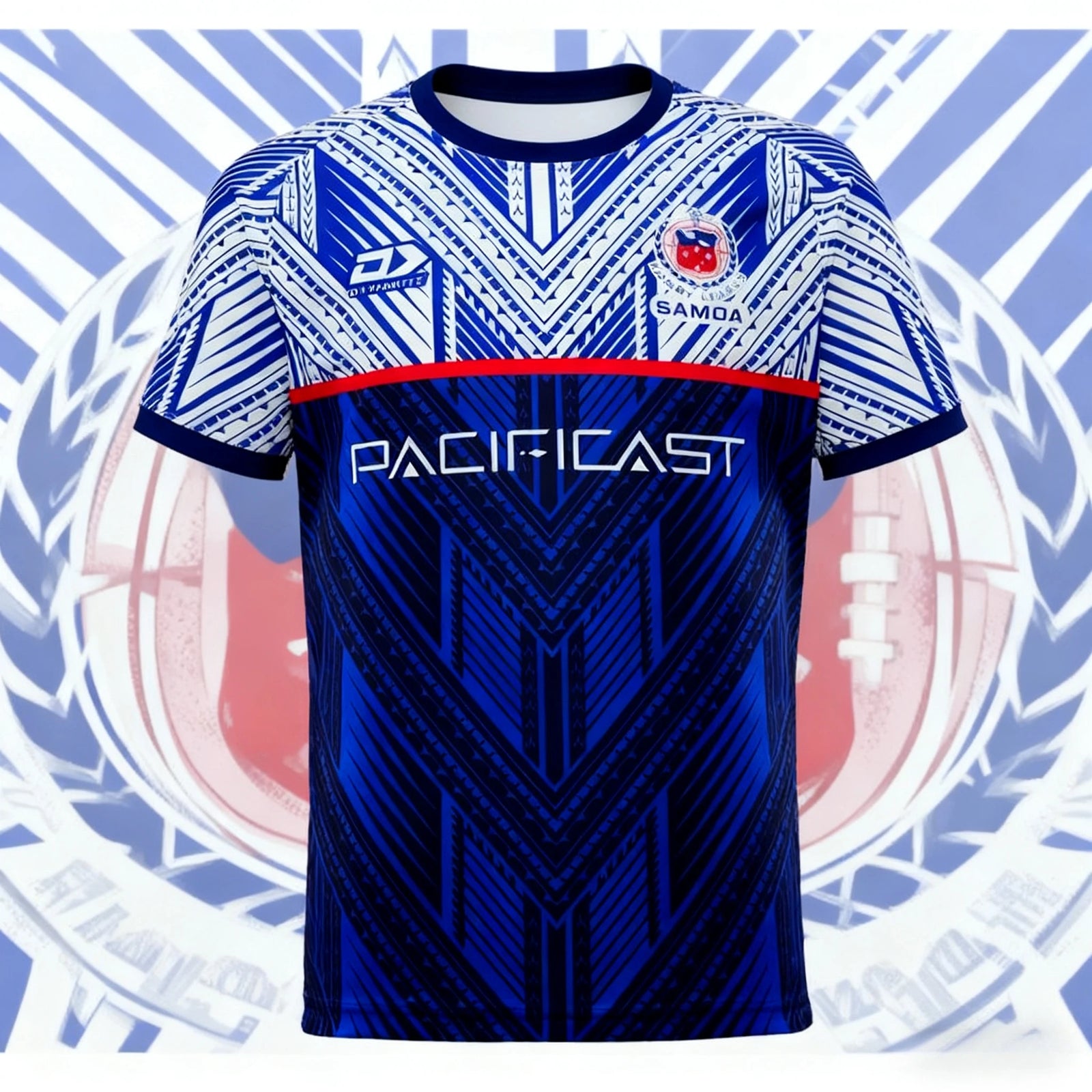 Rugby Graphic Short Sleeve Crew Neck Sports T Shirt
