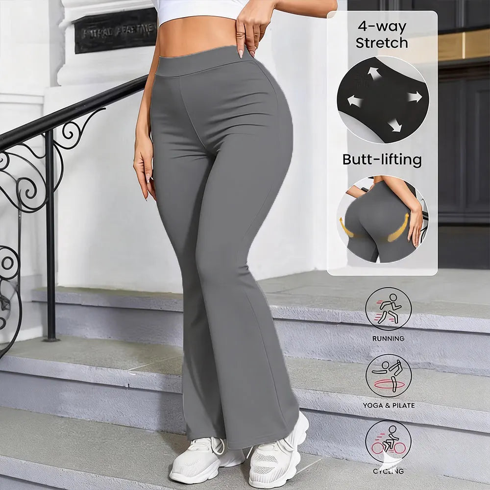 Women's High Waist Flared Leggings For Workout Outfits