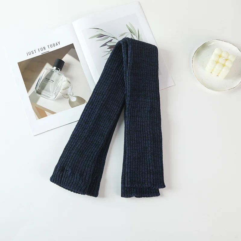 Long Dance Leg Warmers with Ribbed Knit Texture