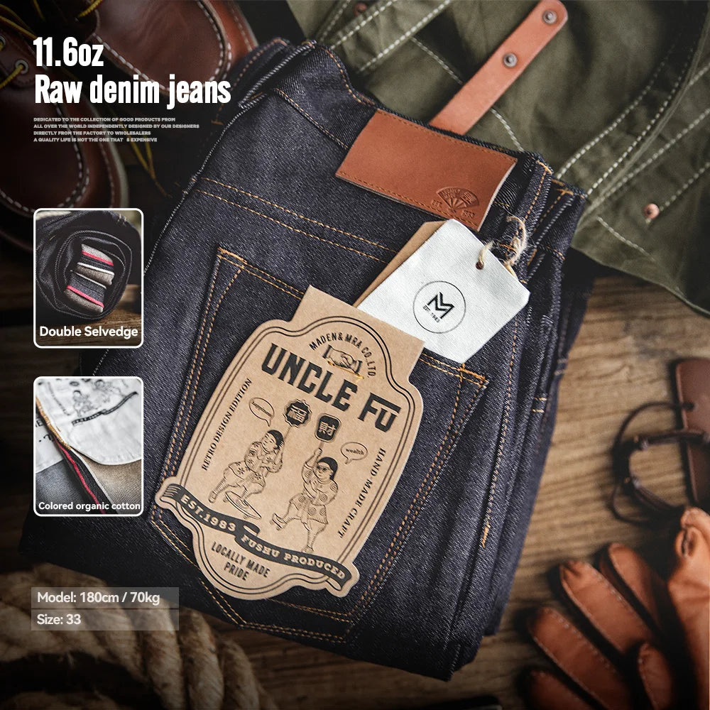Men's Straight Leg Denim Jeans for Casual Everyday Wear