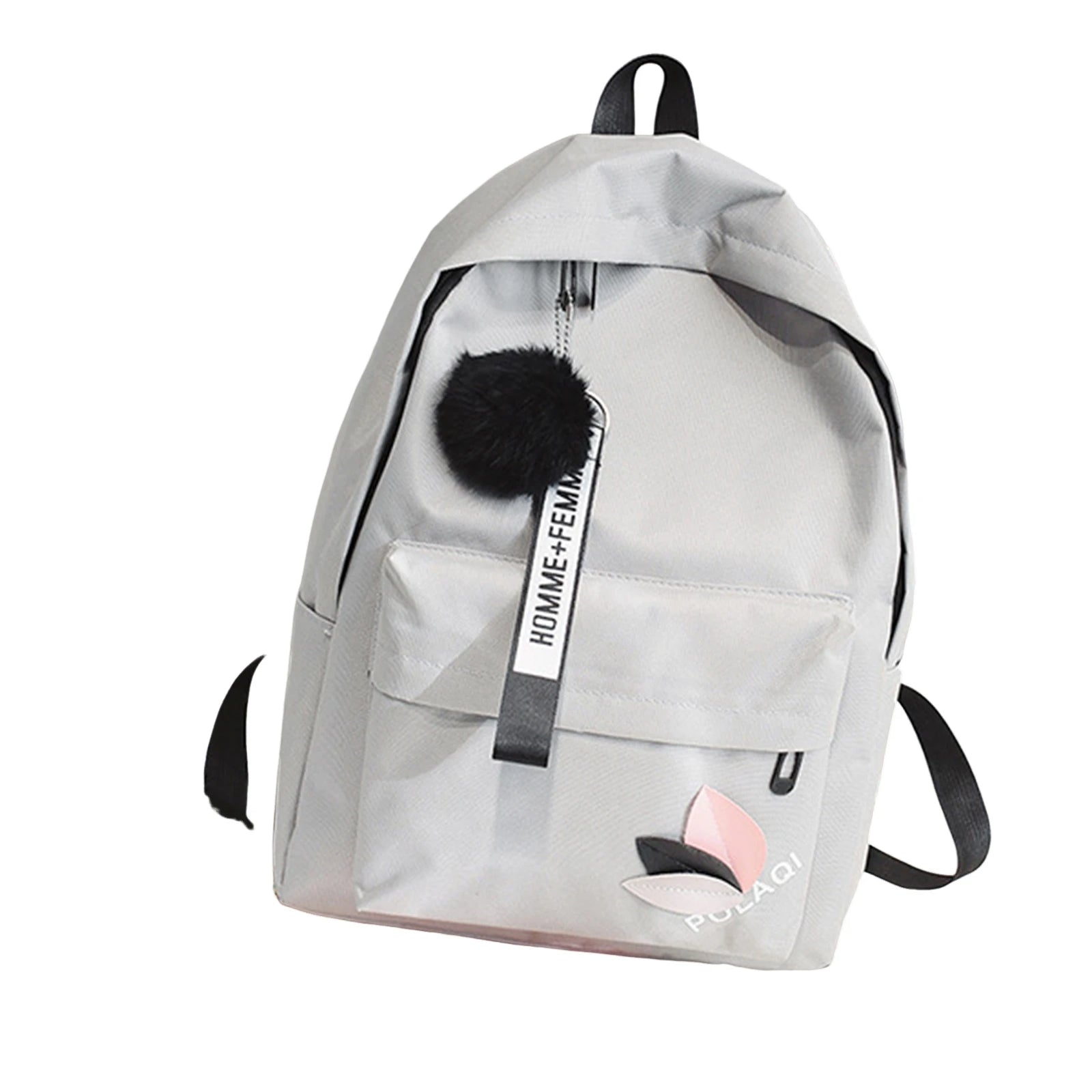 Women's Canvas Backpack with Front Zipper Pocket for School Outfits