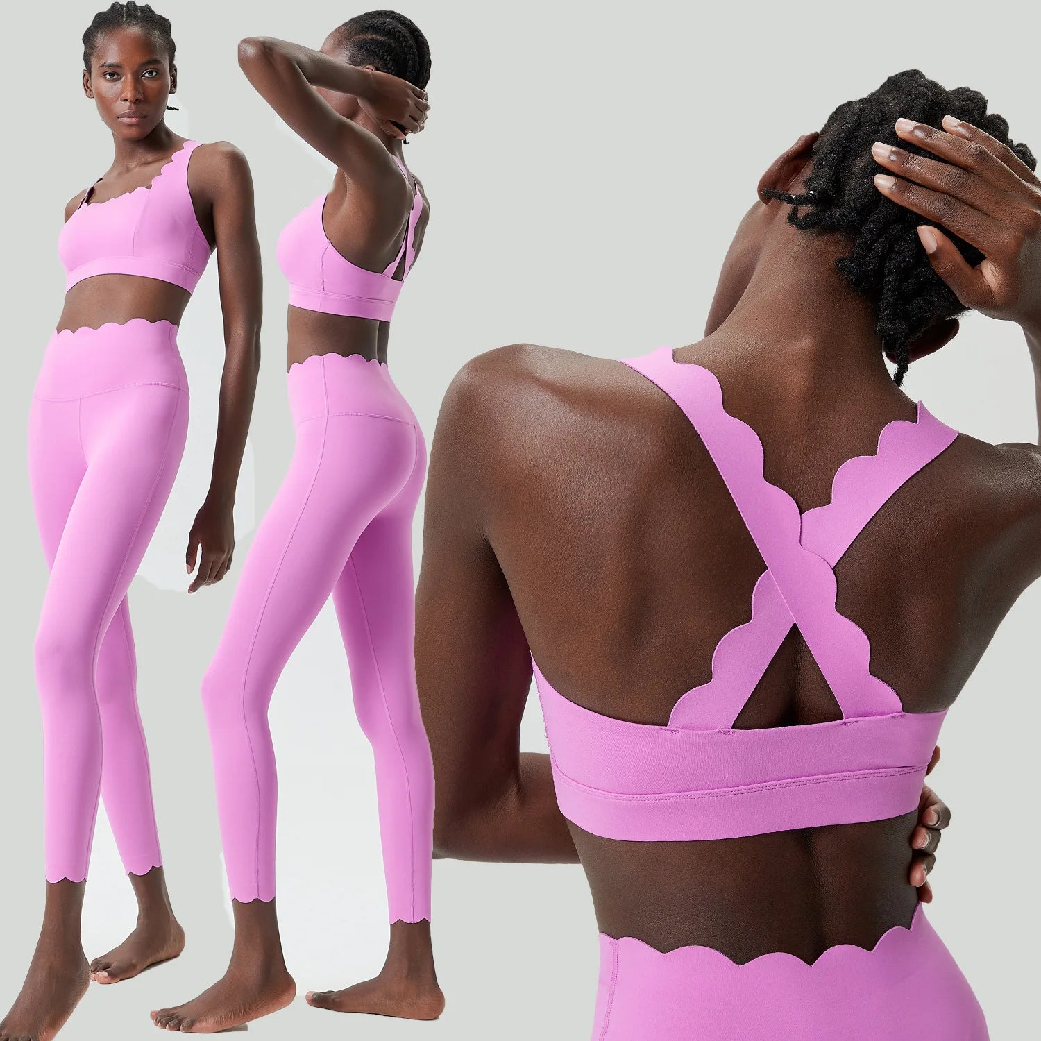 Sleeveless Sports Bra and High Waist Leggings Yoga Set