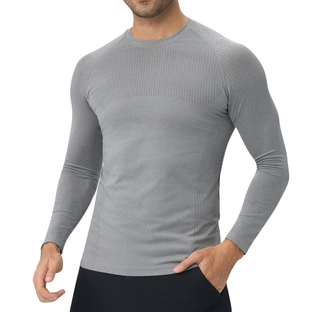 Crew Neck Long Sleeve Running Sports T Shirt Top
