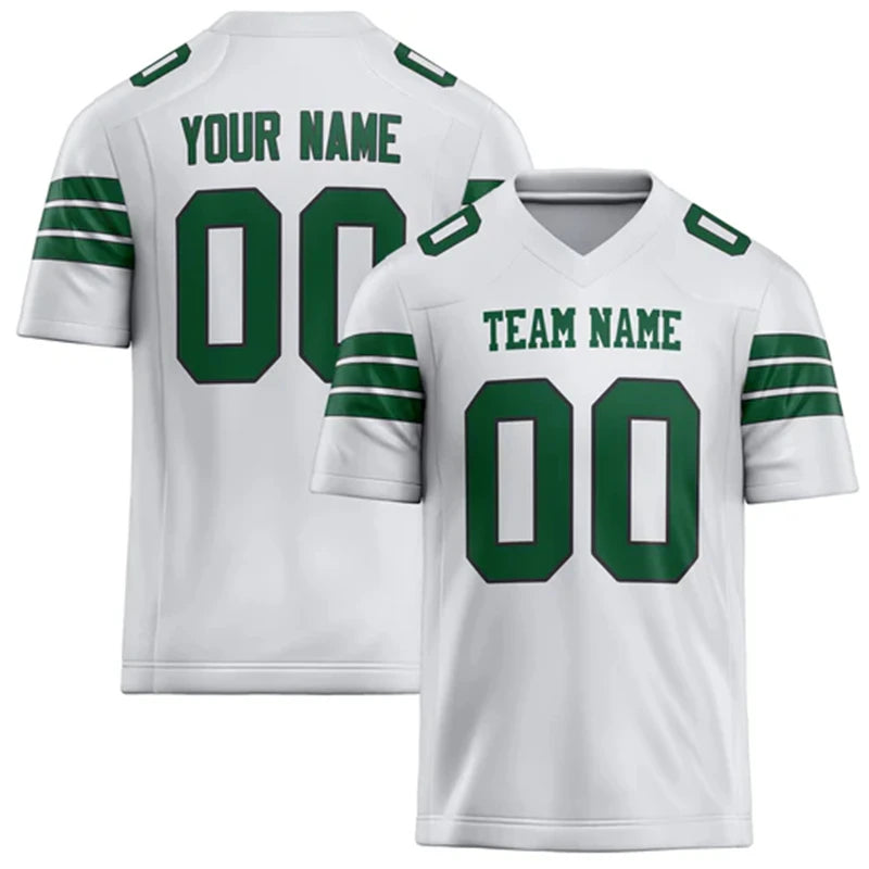 Rugby Graphic Short Sleeve Sports Jersey with Number Print