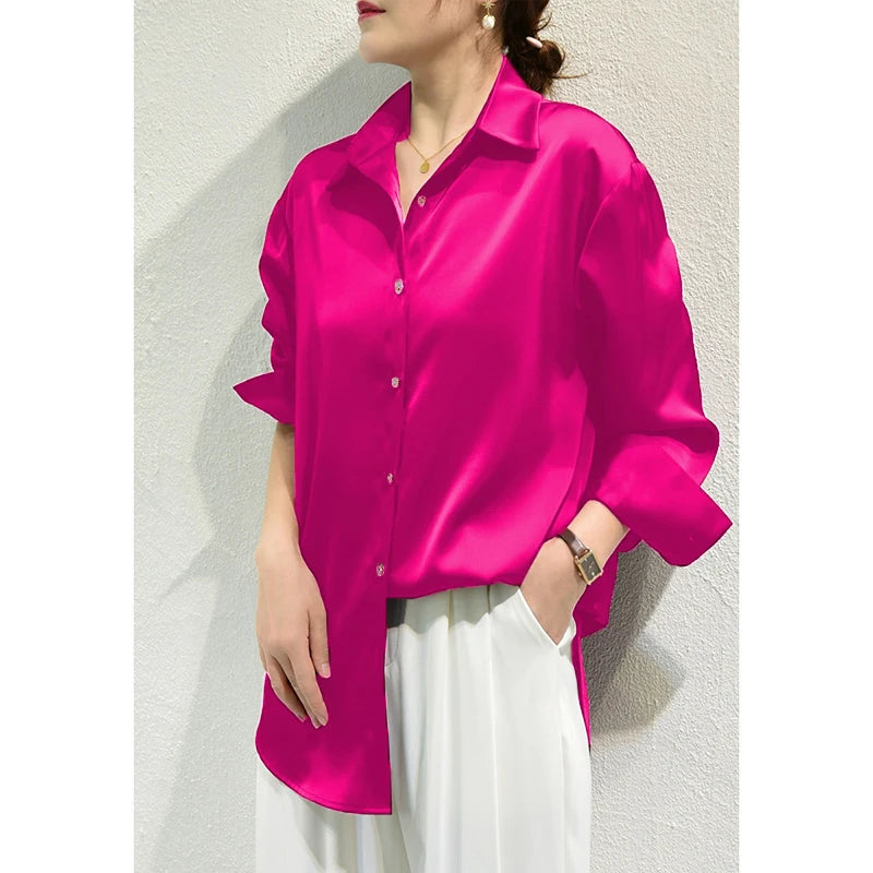 Women's Collared Long Sleeve Shirt
