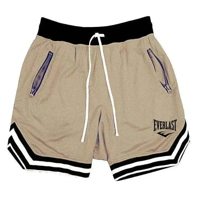 Elastic Waist Loose Fit Graphic Basketball Sports Shorts