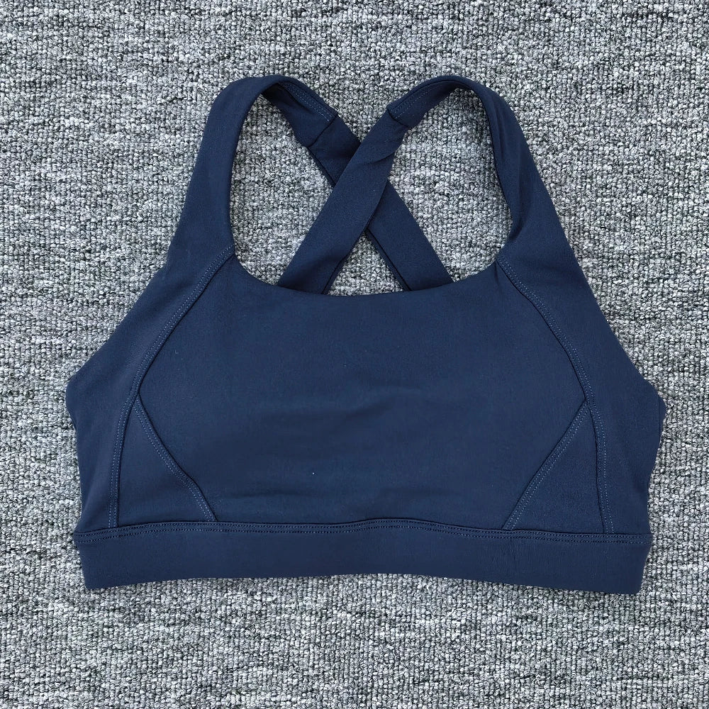 Women's Wide Cross Strap Sports Bra