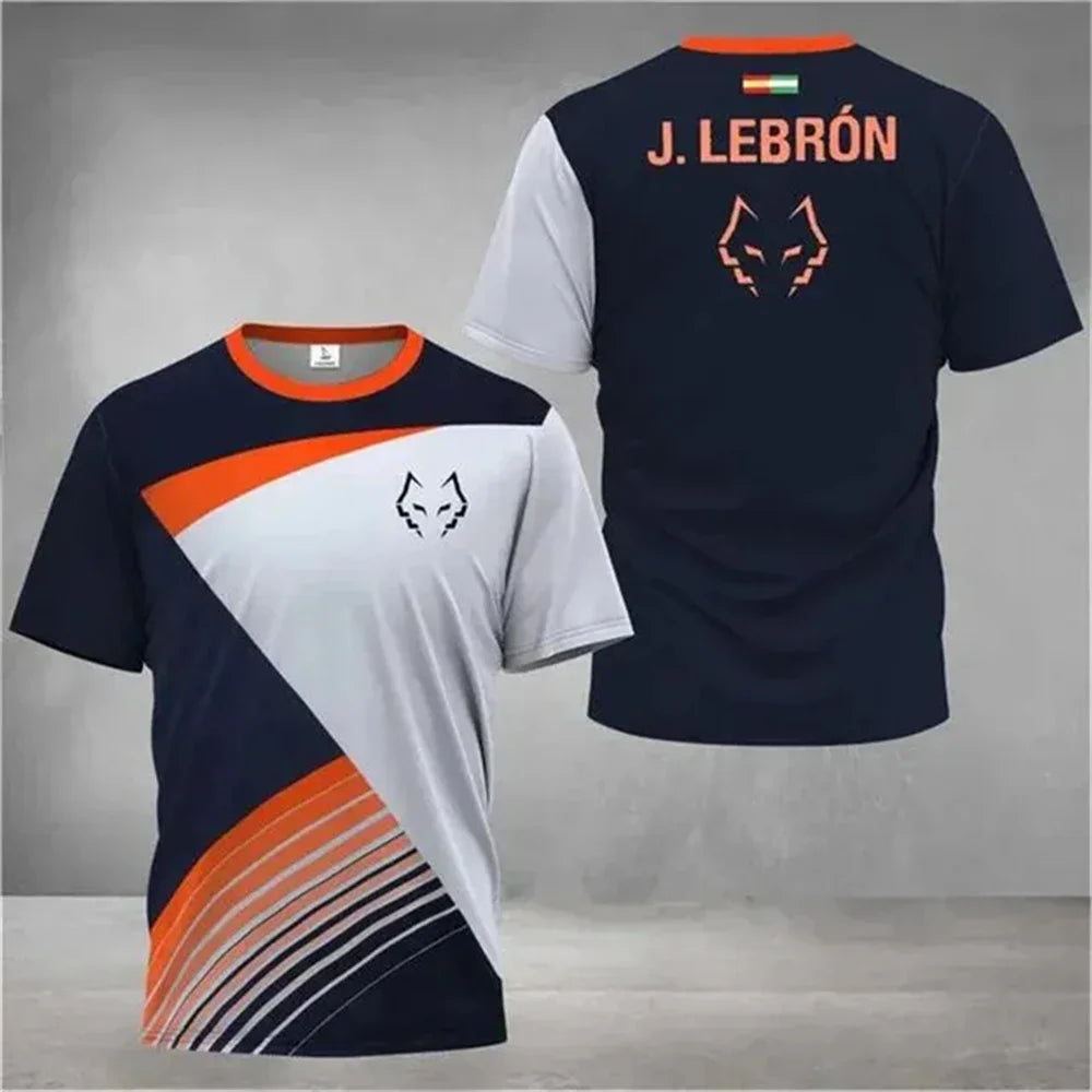 Gradient Court Sports Short Sleeve Jersey For Sports Outfits