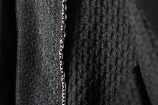 Jackets For Women Beaded Jacquard Short Coat Autumn Straight Things Female Overcoat 4XL