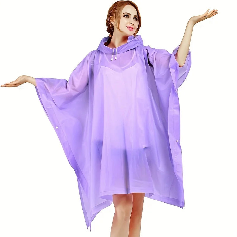 Hooded Loose Drape Poncho for Layering over Outfits